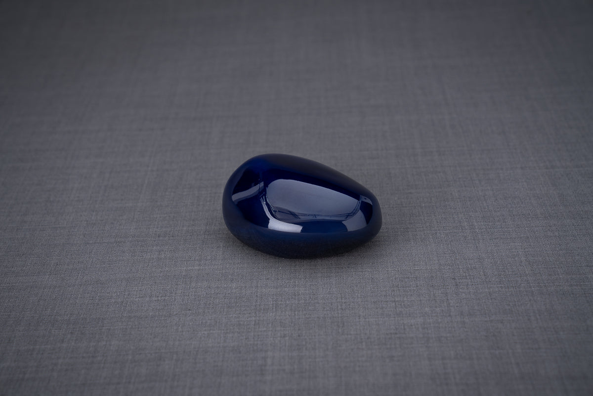 Mini Urne für Haustiere - Kobaltmetallic | Keramik Urne