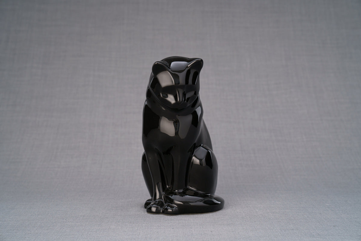 Haustierurne für Katze - Schwarz | Keramik Tierurne