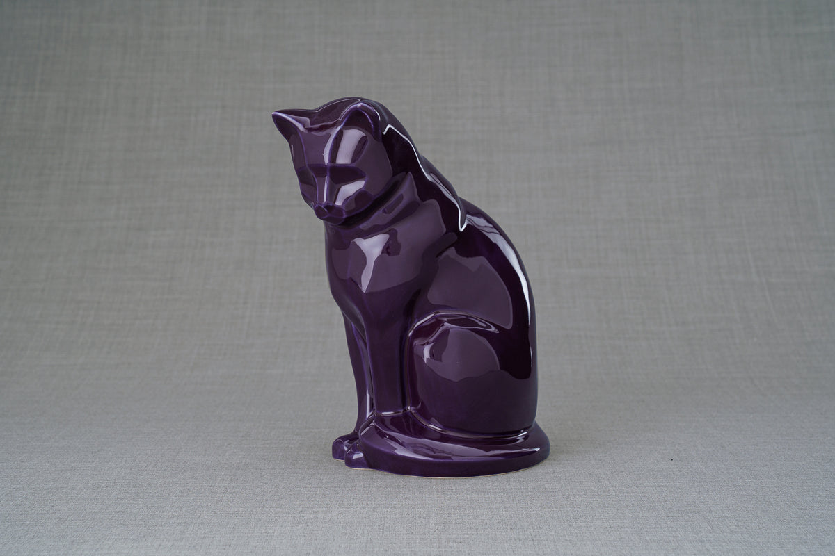 Haustierurne für Katze - Violett | Keramik Tierurne