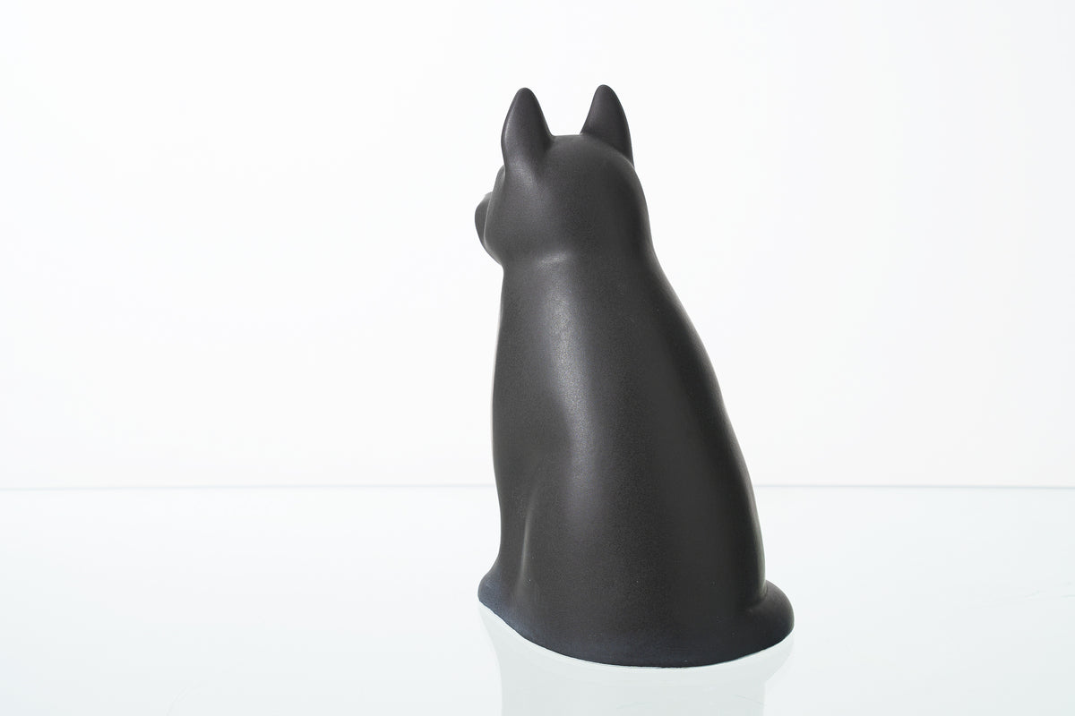 Hundeurne "Wauzi" - Mattgrau | Keramik Tierurne für Hund