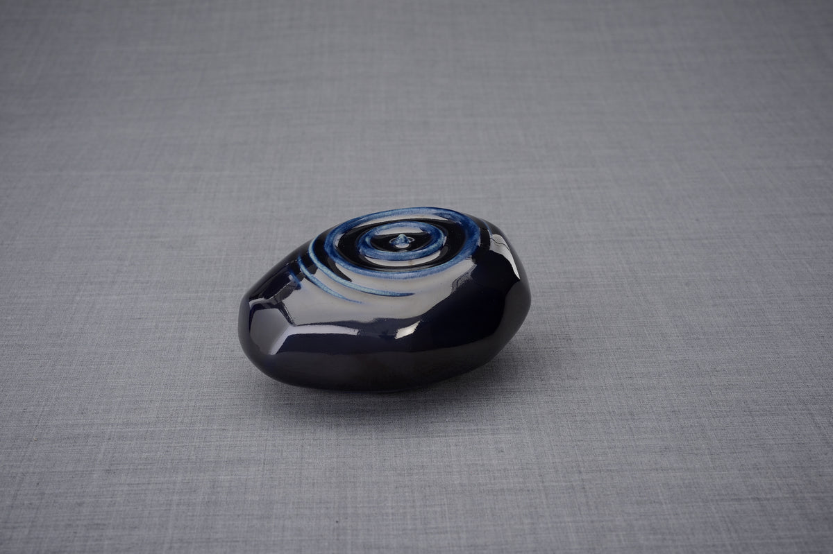 Haustier-Urne für Asche „Resonance“ - Kobaltmetallic | Keramik Urne