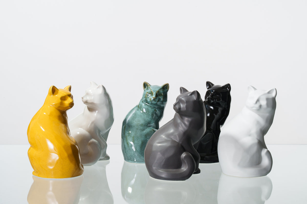 Tierurne Katze "Felix" - Keramik Tierurne

