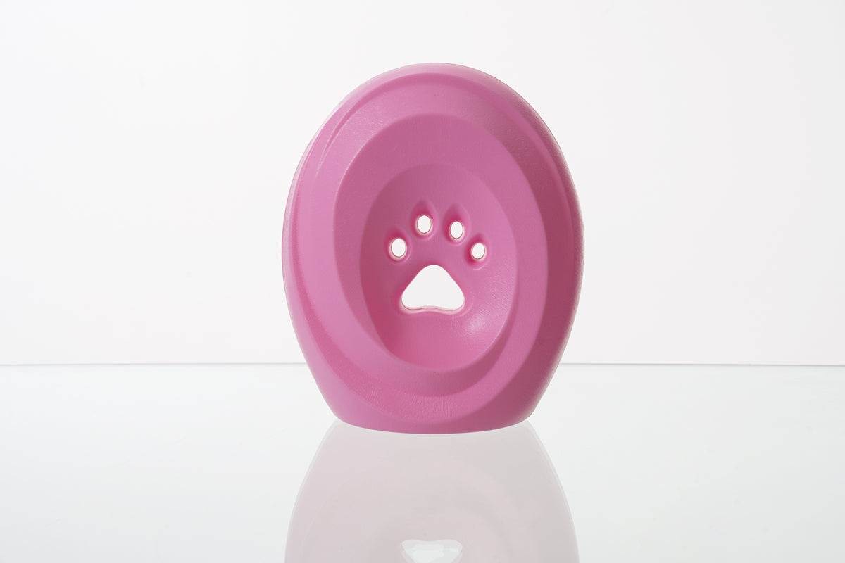 Einascherungsurnefur Asche Erinnerungsurnemit Pfotenabdruck Hundeurne Katzenurne Tiererinnerung Farbe Rosa