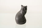 Tierurne Katze "Felix" - Grau Matt | Keramik Tierurne