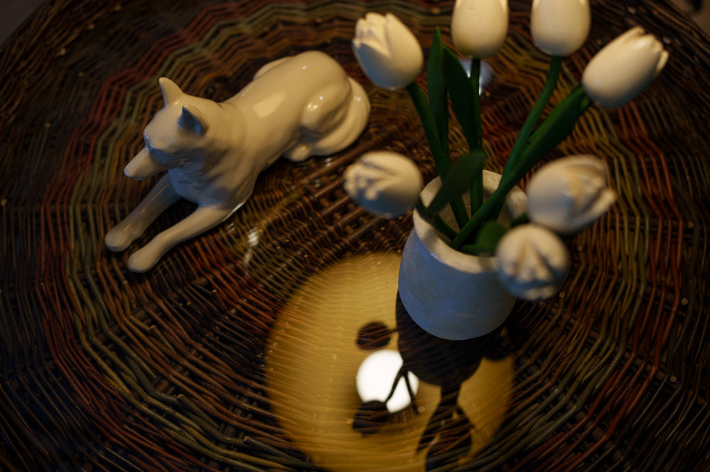 Deutschen Schäferhund Urne – Transparent | Keramikurne für Haustiere