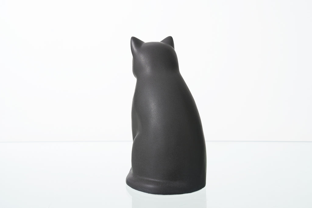 Haustier-Urne für Katze. Handgemachte Haustier-Urne. Katzen-Denkmal