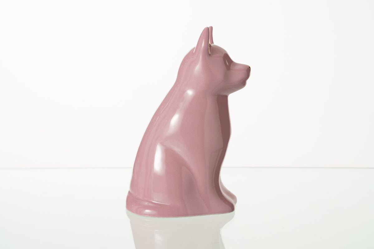Hundeurne "Wauzi" - Rosa | Keramik Tierurne für Hund