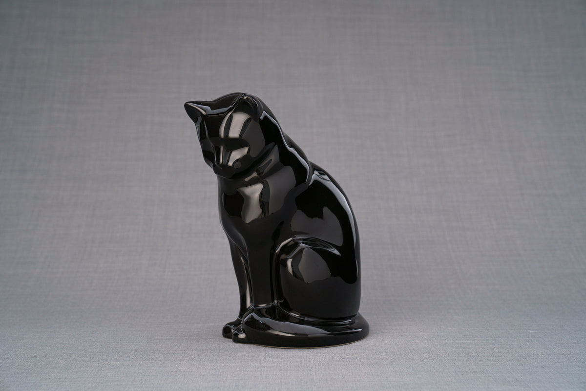 Haustierurne für Katze - Schwarz | Keramik Tierurne