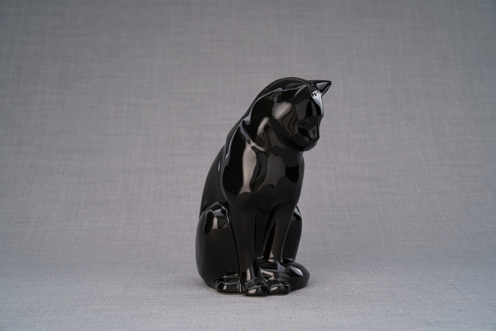Haustierurne für Katze - Schwarz | Keramik Tierurne