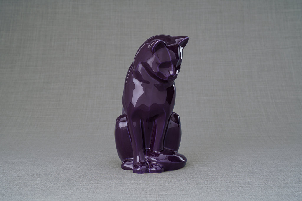 Haustierurne für Katze - Violett | Keramik Tierurne