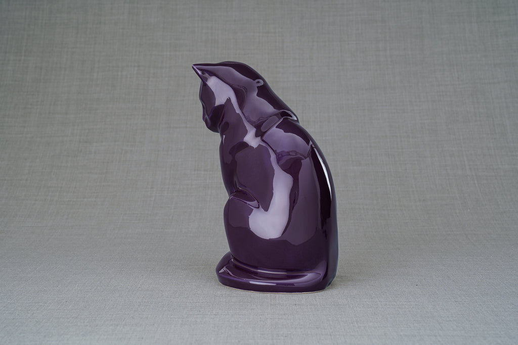 Haustierurne für Katze - Violett | Keramik Tierurne