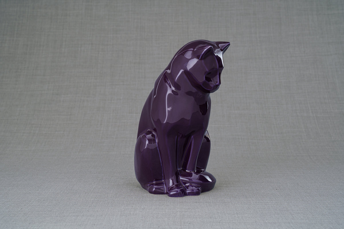 Haustierurne für Katze - Violett | Keramik Tierurne