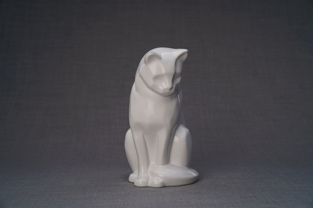 Haustierurne für Katze - Weiß | Keramik Tierurne