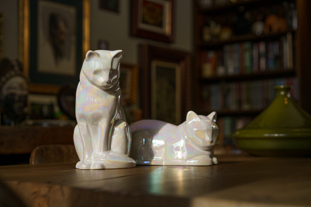 Haustierurne für Katze - Weiß | Keramik Tierurne
