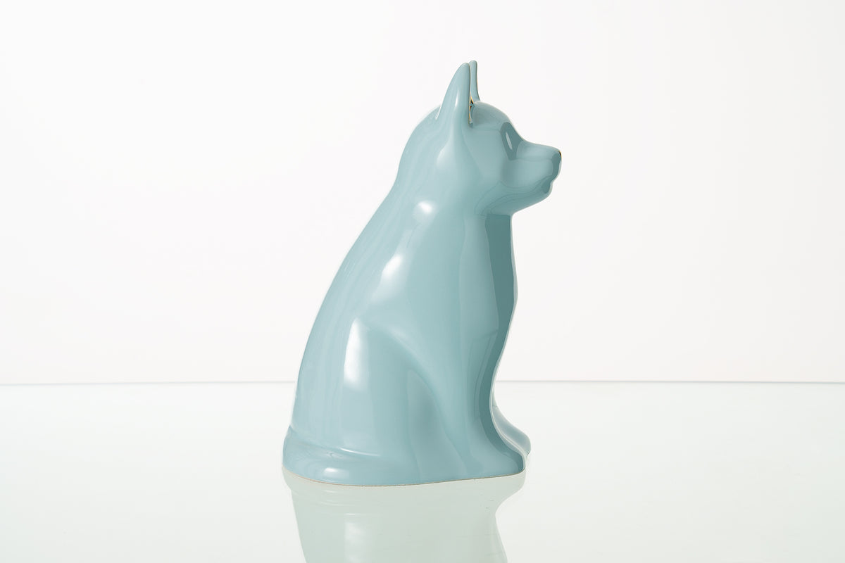 Hundeurne "Wauzi" - Baby Blau | Keramik Tierurne für Hund