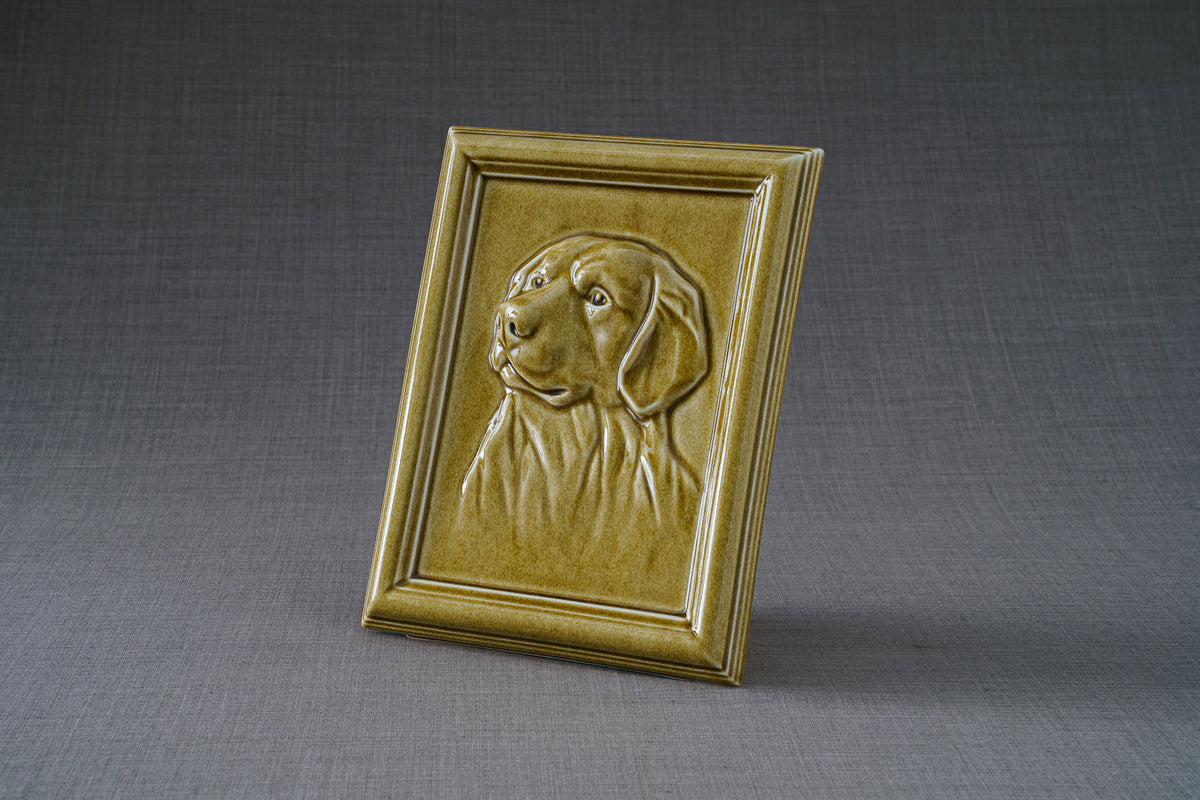 LABRADOR HAUSTIERURNE - GELB | KERAMIK | HANDGEMACHT