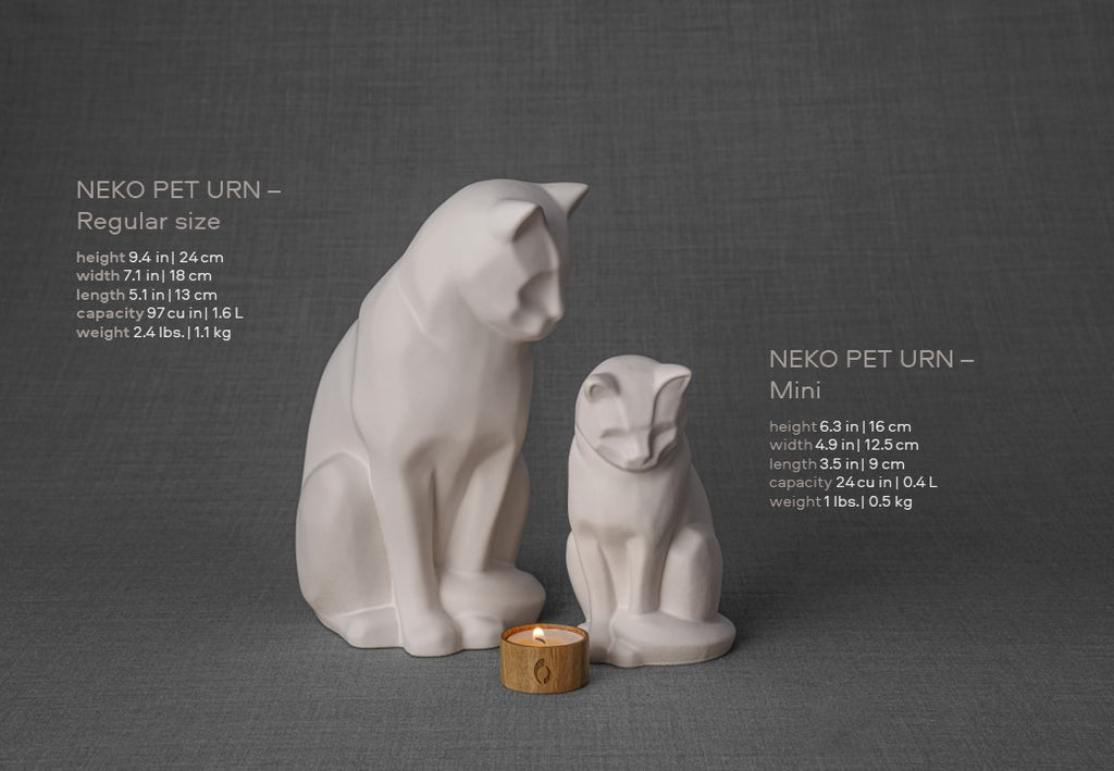 Mini Haustier Urne für Asche - Schwarz | Keramik | Handgemacht