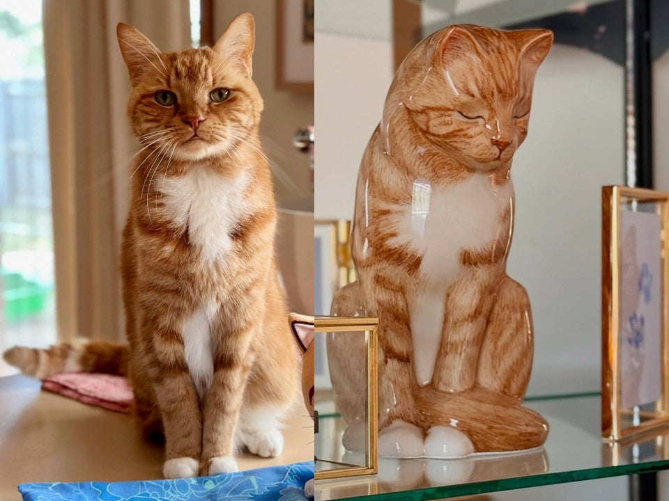 Personalisierte Tierurne mit Foto