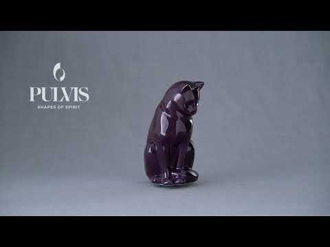 Mini Haustier Urne für Asche - Ölig Grün Melier | Keramik | Handgemacht